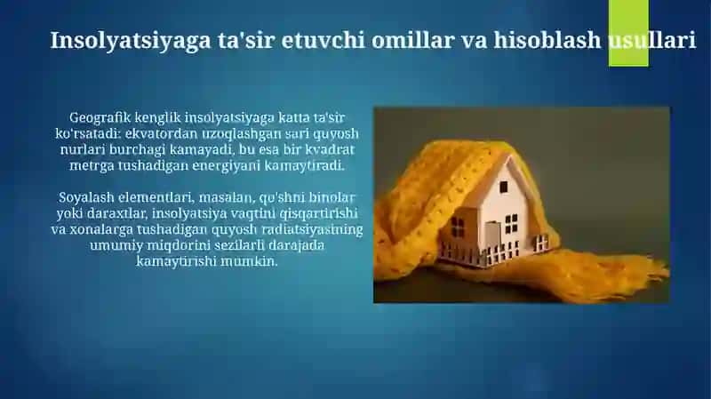 Xonalarning insolyatsiyasi 4
