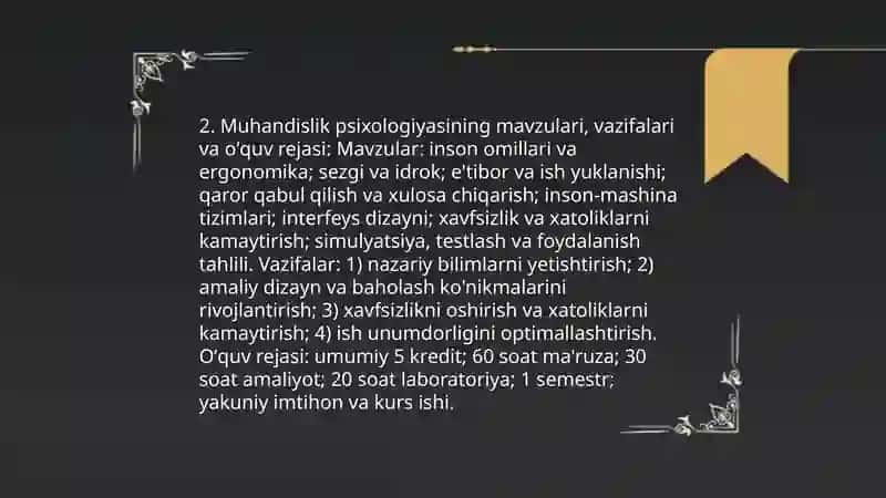 Muhandislik psixologiyasi 4