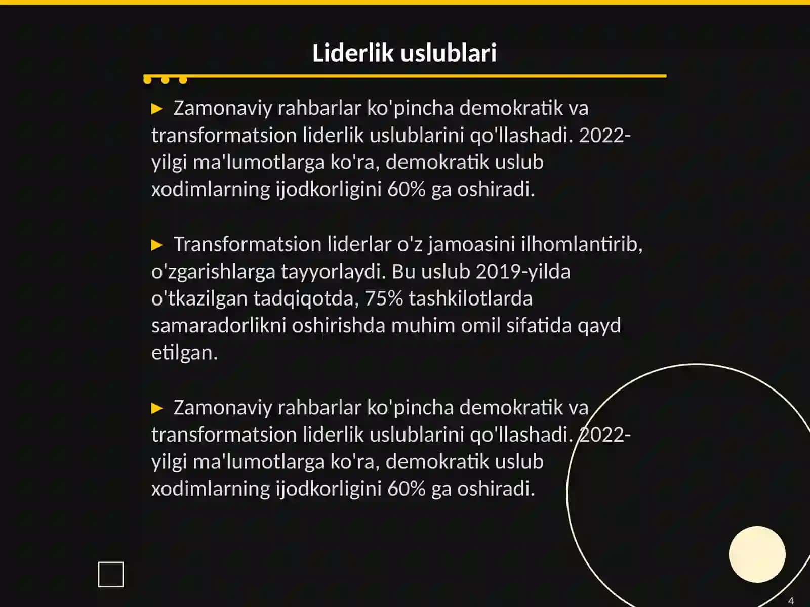 Zamonaviy rahbar sifatlari 4