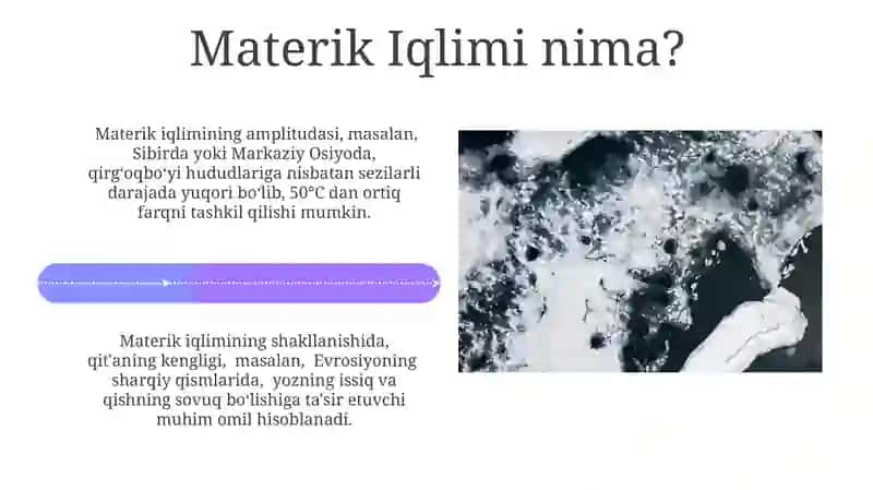 Materik Iqlimi: Ta'rif va Xususiyatlari 4