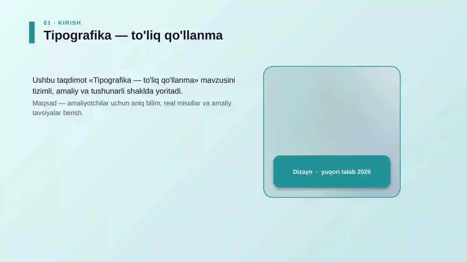 Tipografika — to'liq qo'llanma 4