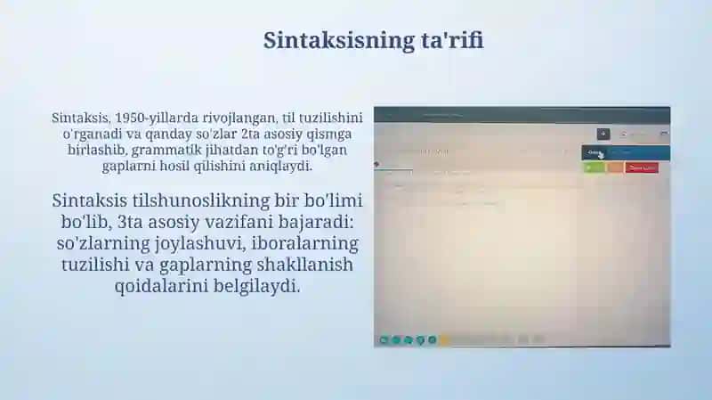 Sintaksis bolimi 4