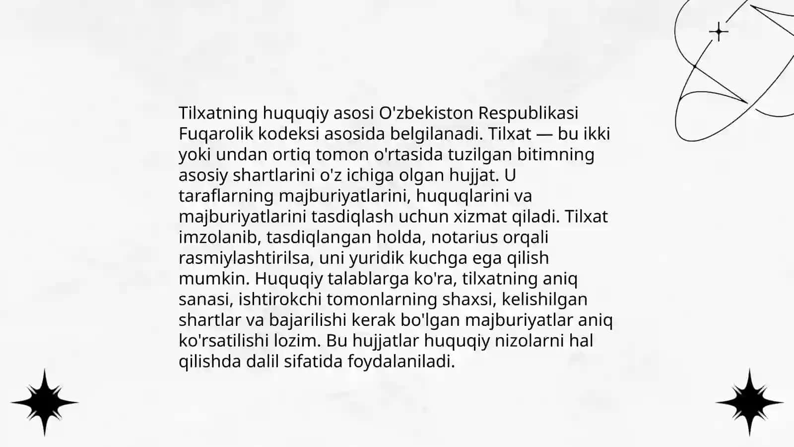 Tilxat va tilxat turlari 4