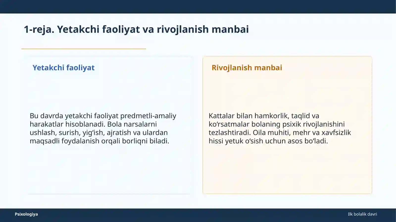 Ilk bolalik davri 4