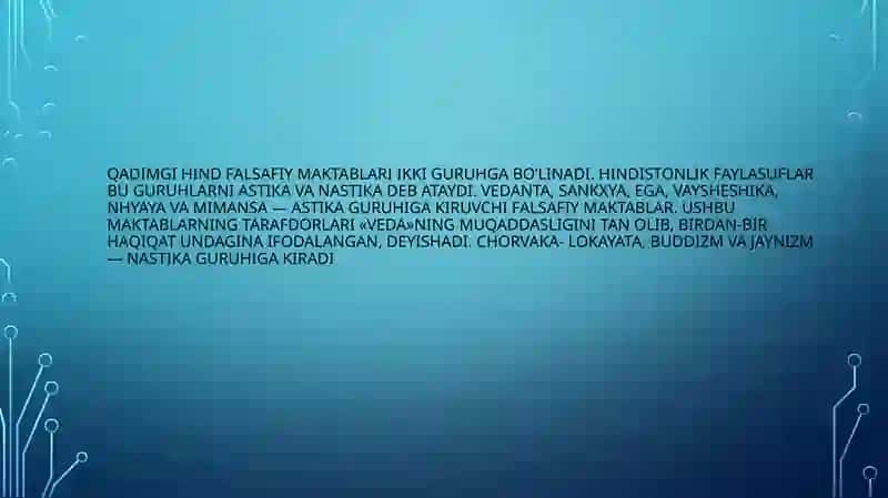 Hindistonda Falsafiy Fikrlarning Paydo Bo'lishi 4