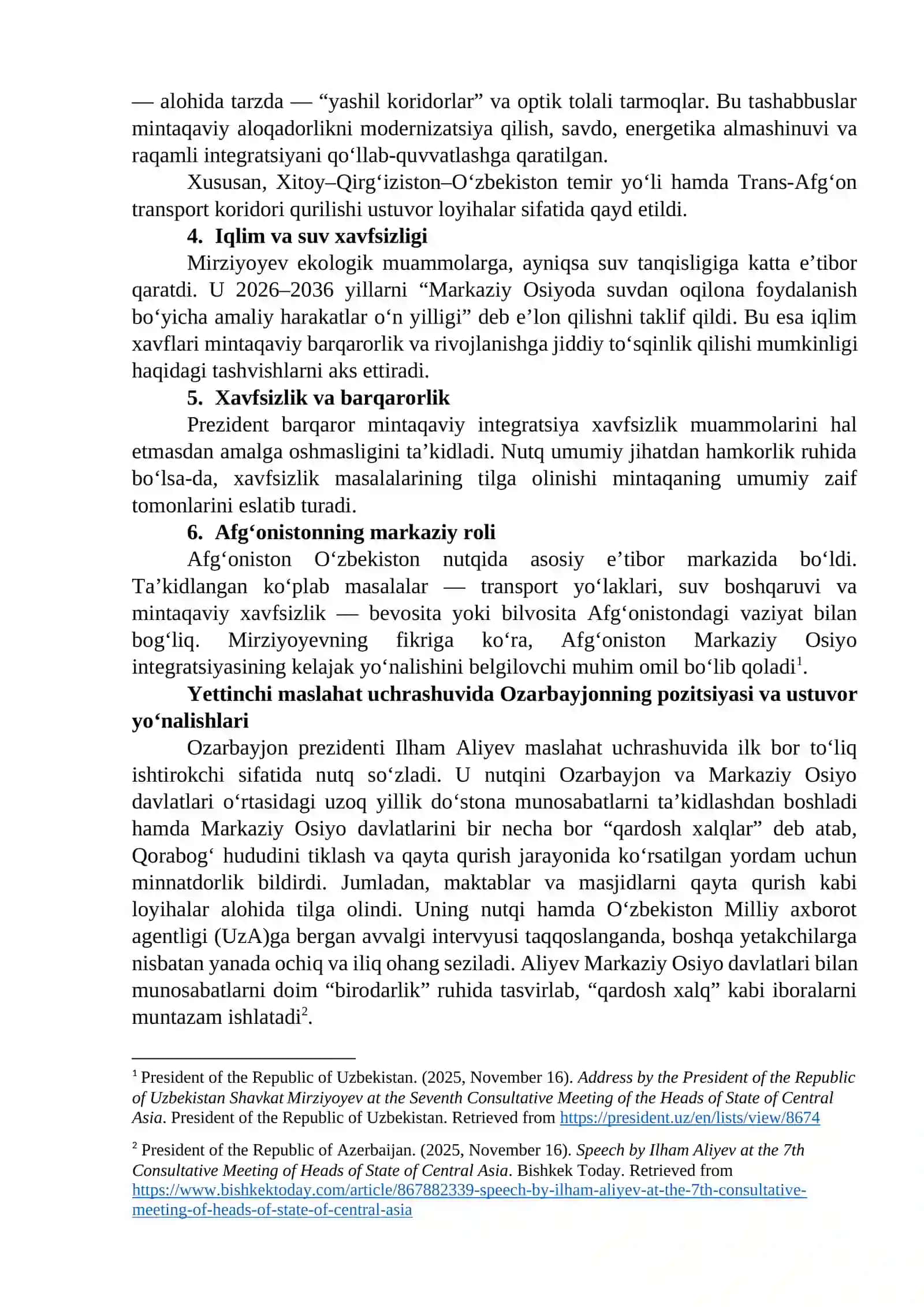 MARKAZIY OSIYO HAMKORLIGI 4