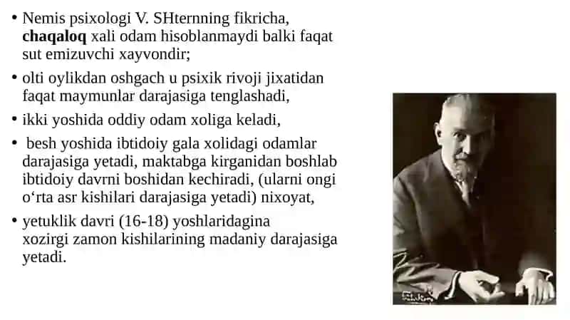 Shaxs shakllanishi rivojlanishining biogenetik yo'nalishi 4