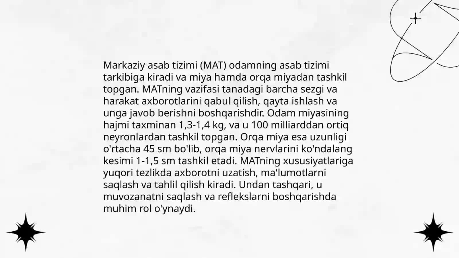Asab tizimi xossalari 4