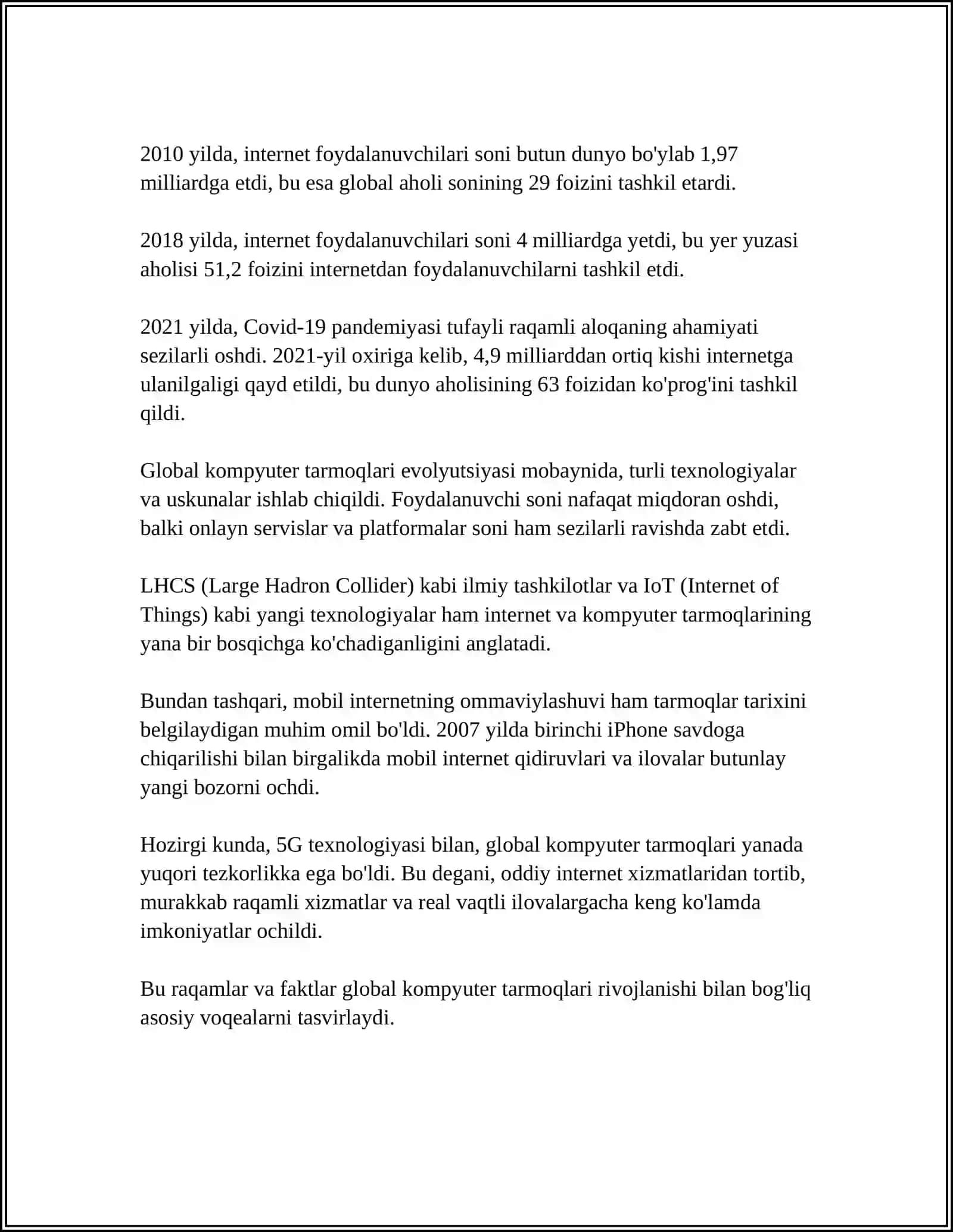GLOBAL KOMPUTER TARMOQLARI 4