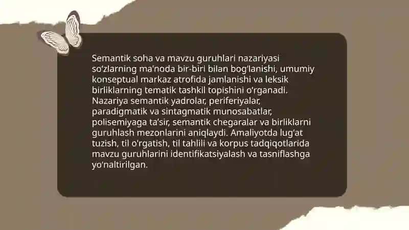 Oʻzbek tilining lugʻat tarkibi va uning mavzu guruhlari 4