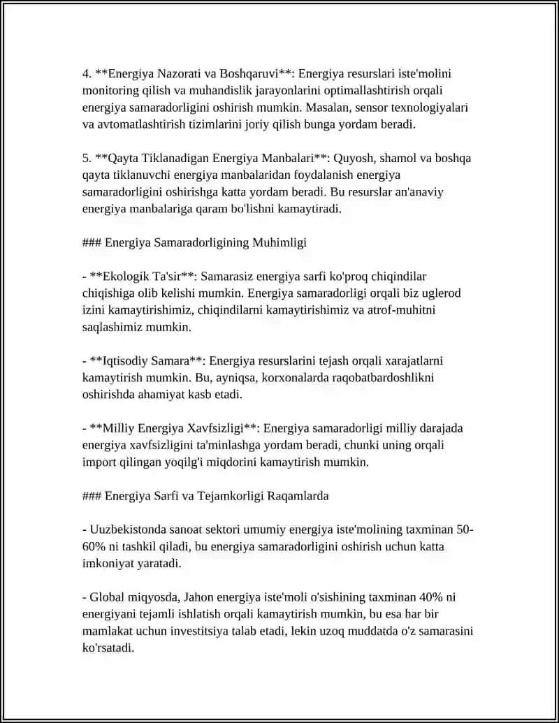 ENERGIYA SAMARADORLIGINI NAZARIY ASOSLARI 4