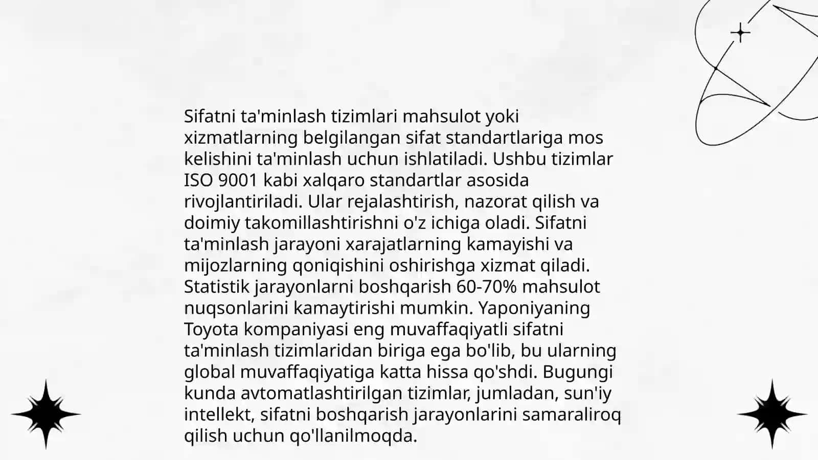 Ishlab chiqarish jarayonida sifat masalasi 4