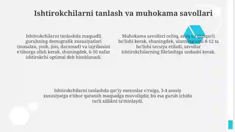 Fokus guruhi 4