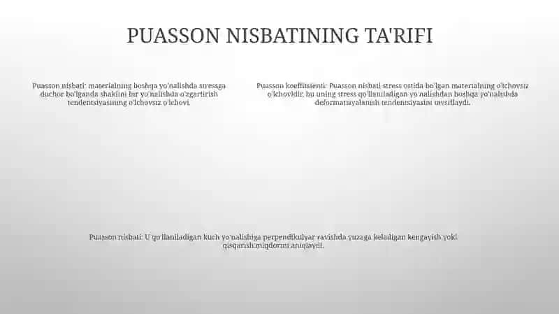 Puasson Koeffitsiyenti 4