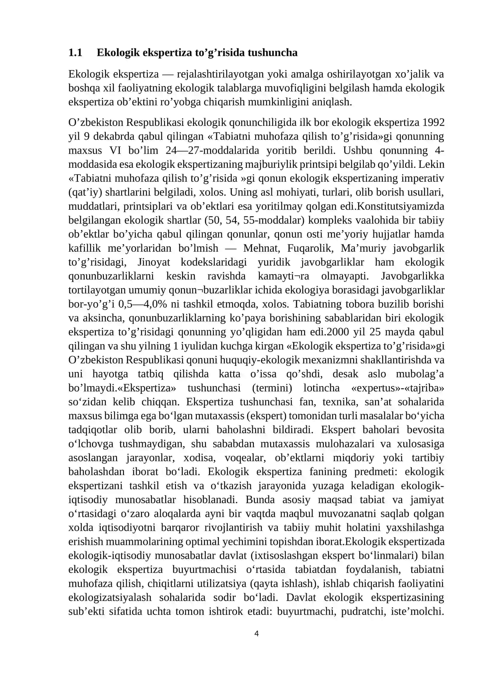 Ekologik Ekspertiza va Tabiat 4