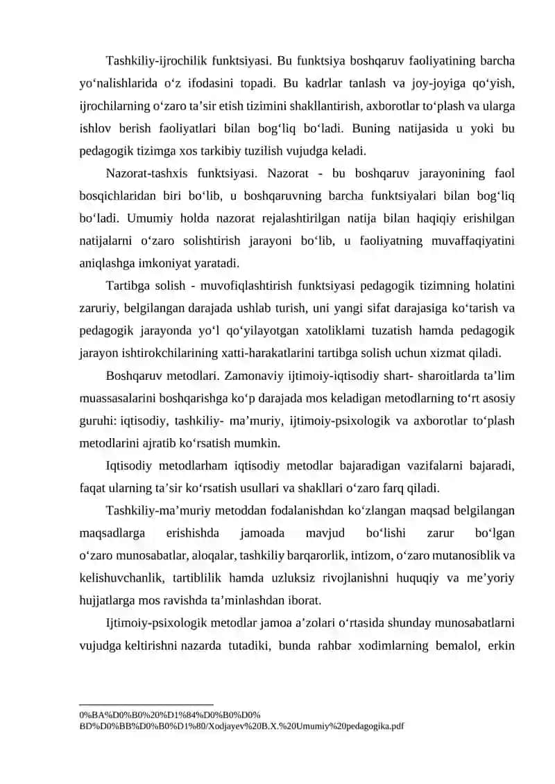 Pedagogik boshqaruvning bosqichlari 4