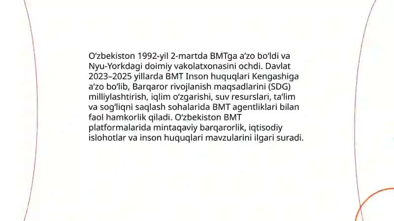Oʻzbekiston va jahon hamjamiyati 4