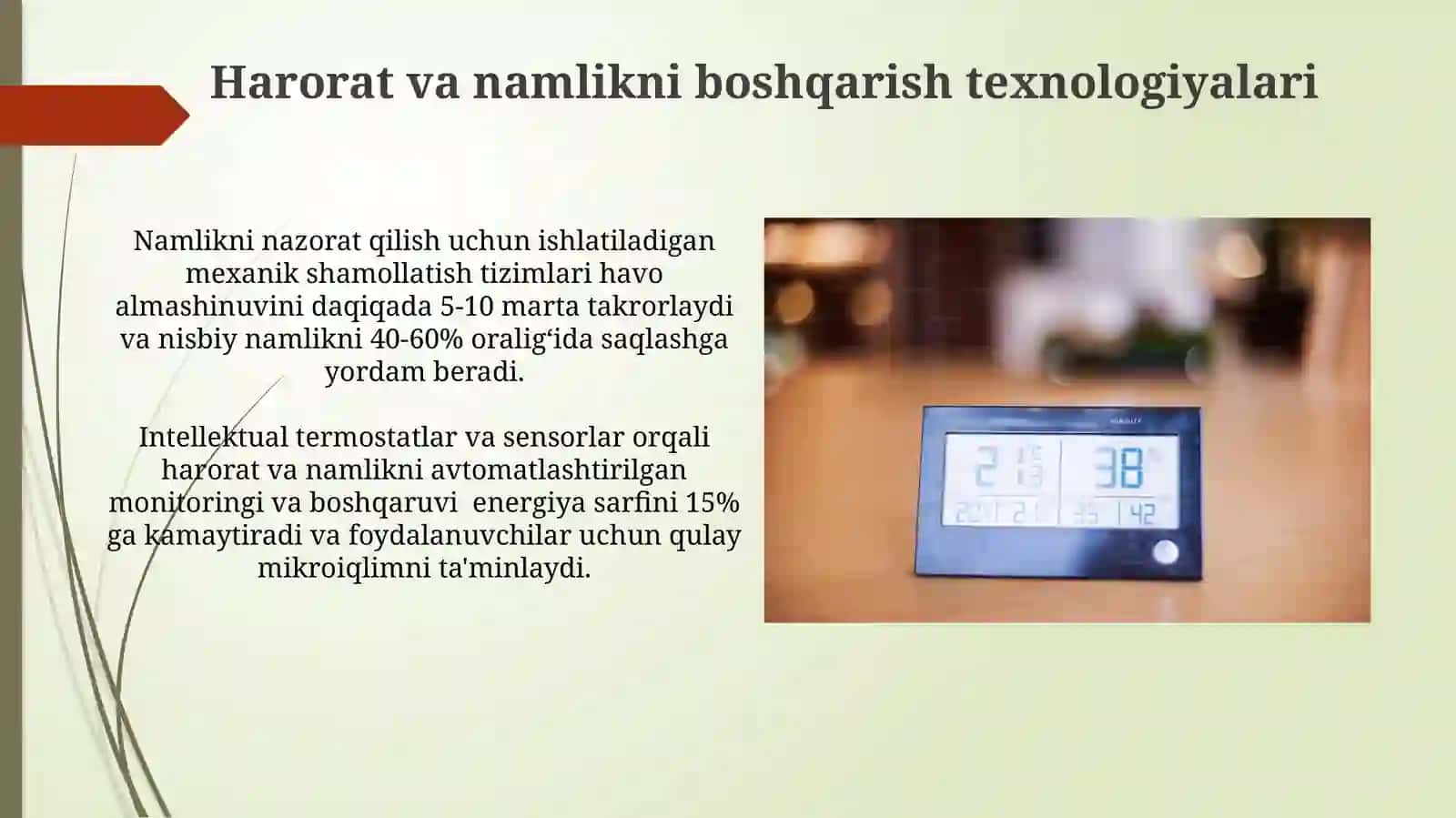 Harorat, Namlik va Qulaylik Zonalari 4