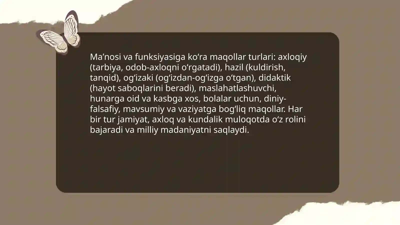 Maqol va topishmoqlar Mohlaroy 4