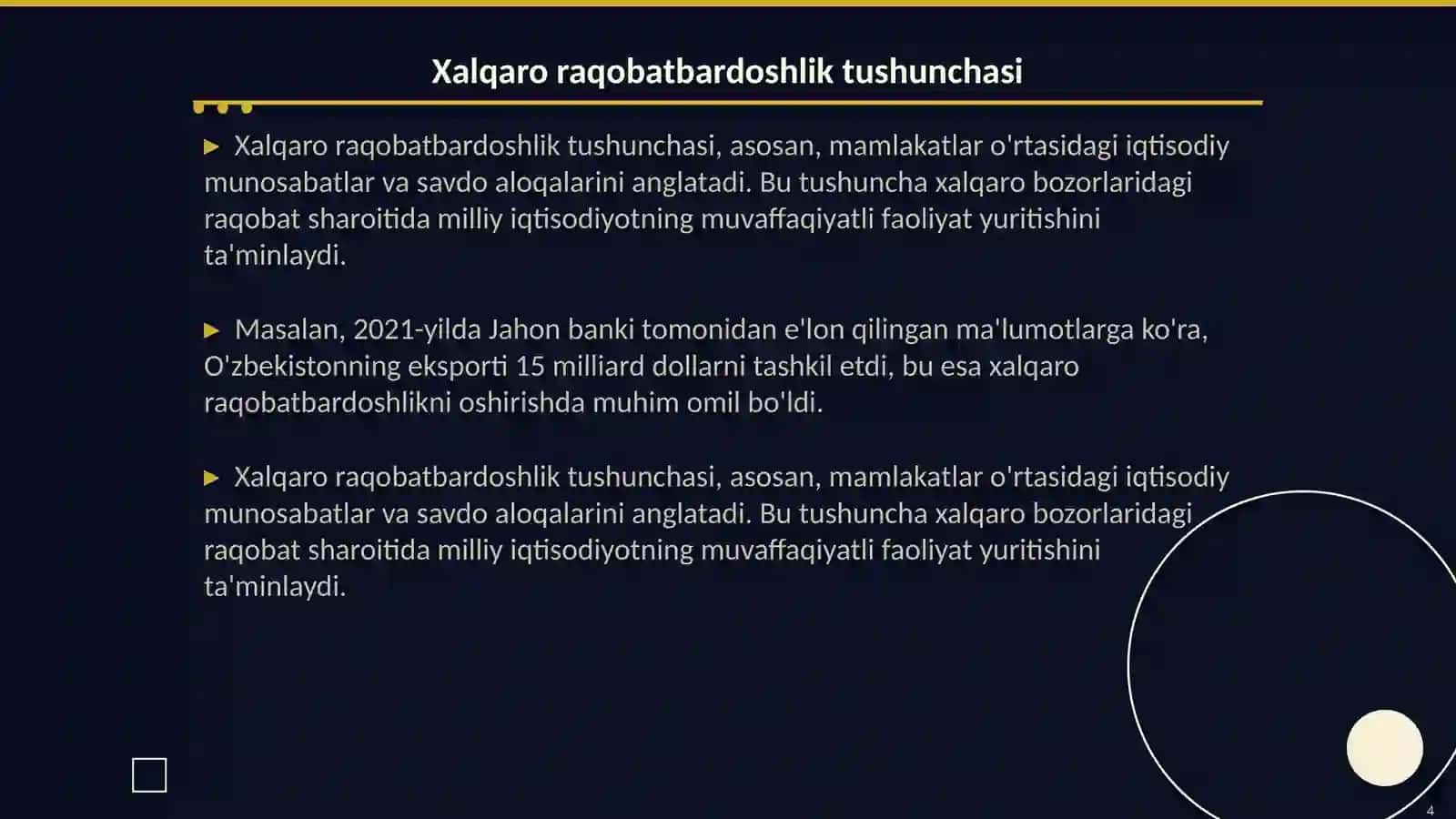 Milliy raqobatbardoshlik 4