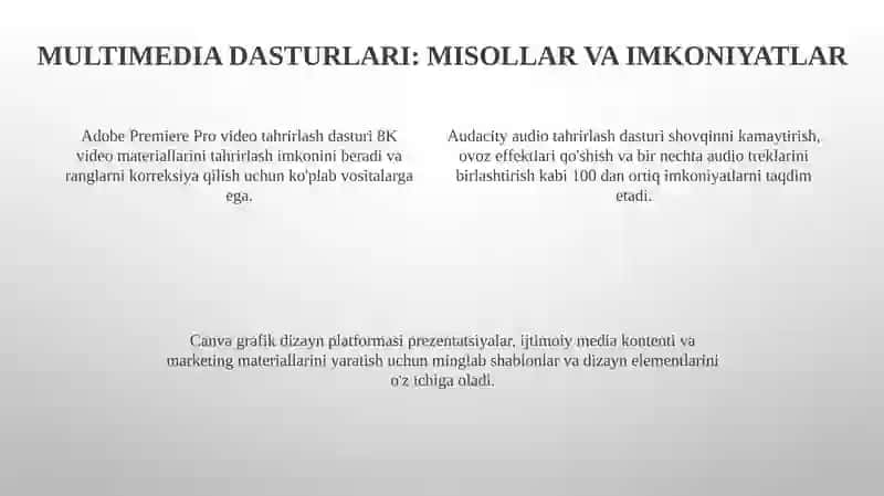 Multimedia vositalarivaularningahamiyatio‘rganish 4