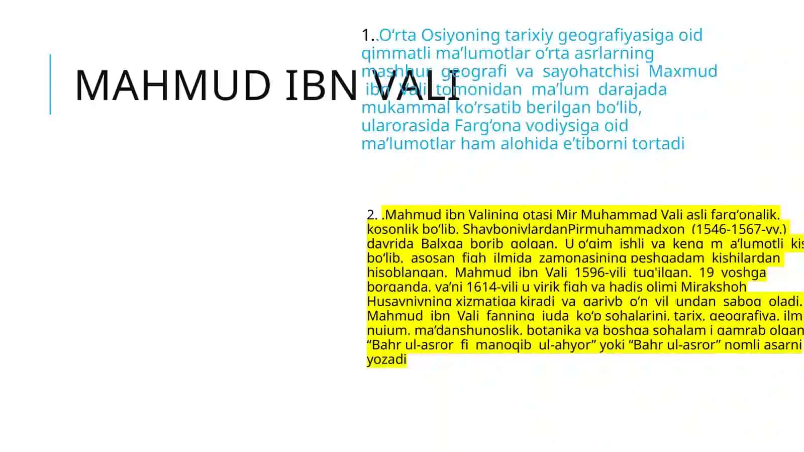 BAHR UL ASROR HAQIDA 4