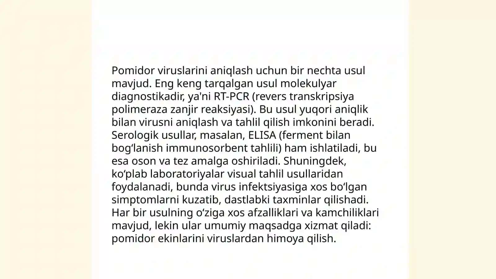 Pomidorda viruslar qo'zg'atadigan kasalliklar 4