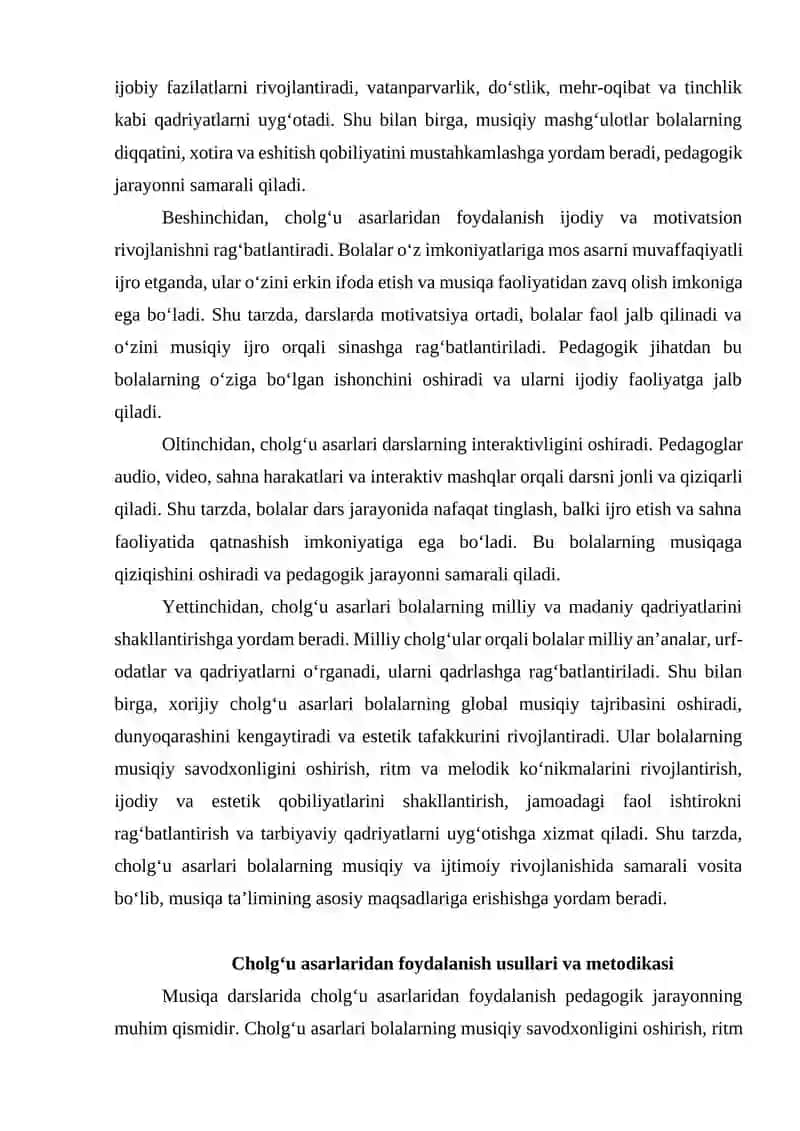 MUSIQA DARSLARIDA CHOLG‘U ASARLARIDAN FOYDALANISH 4
