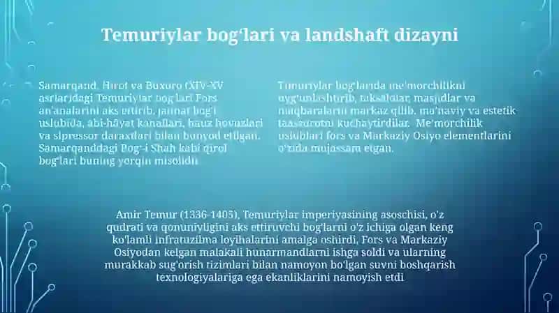 Temuriylar davri madaniyati 4