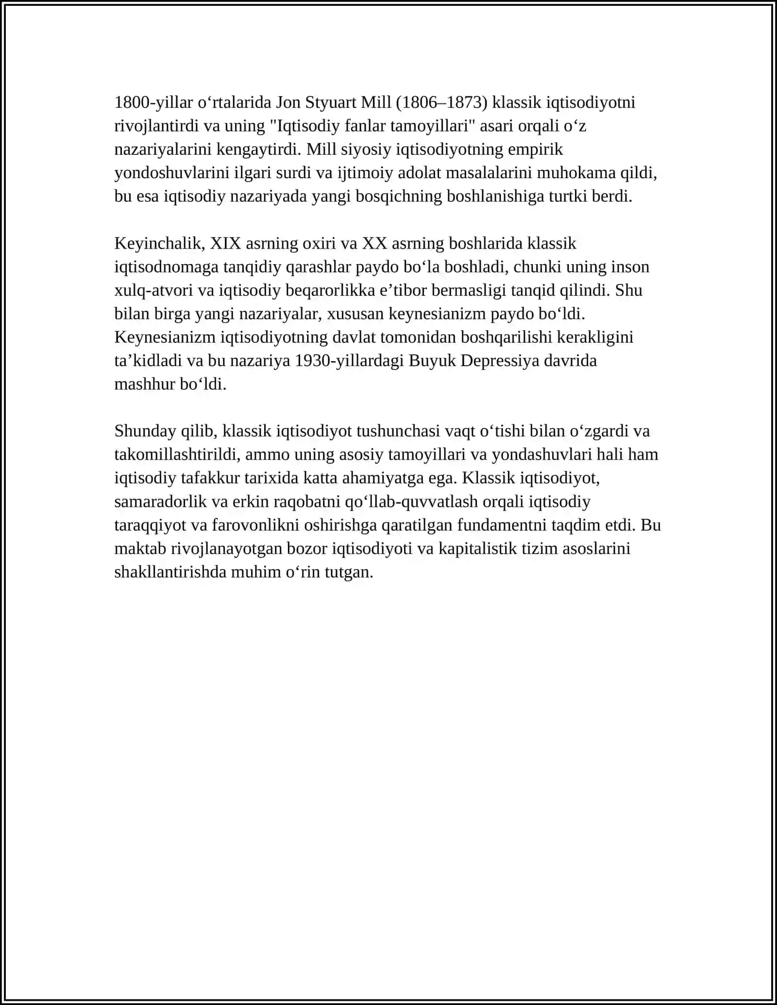 KLASSIK IQTISODIY MAKTABDA MUQOBIL ĢOYALARNING MOHIYATI 4
