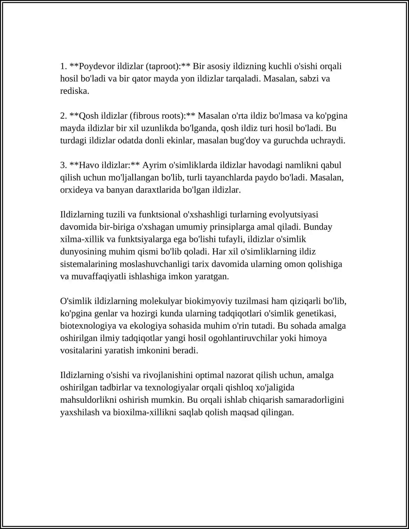 ILDIZ, POYA VA BARG METAMORFOZI 4