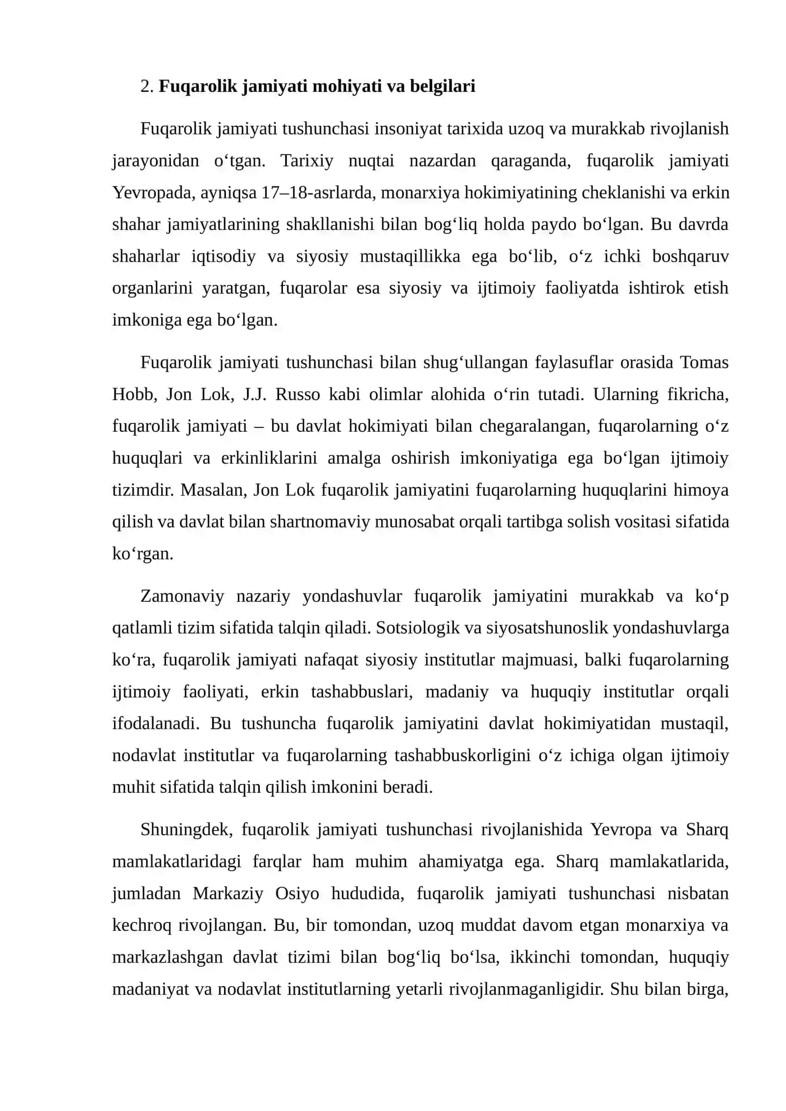 Fuqarolik jamiyati tushunchasi va uning mohiyati 4