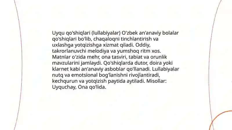 O'zbek bolalar qo'shiqlari 4