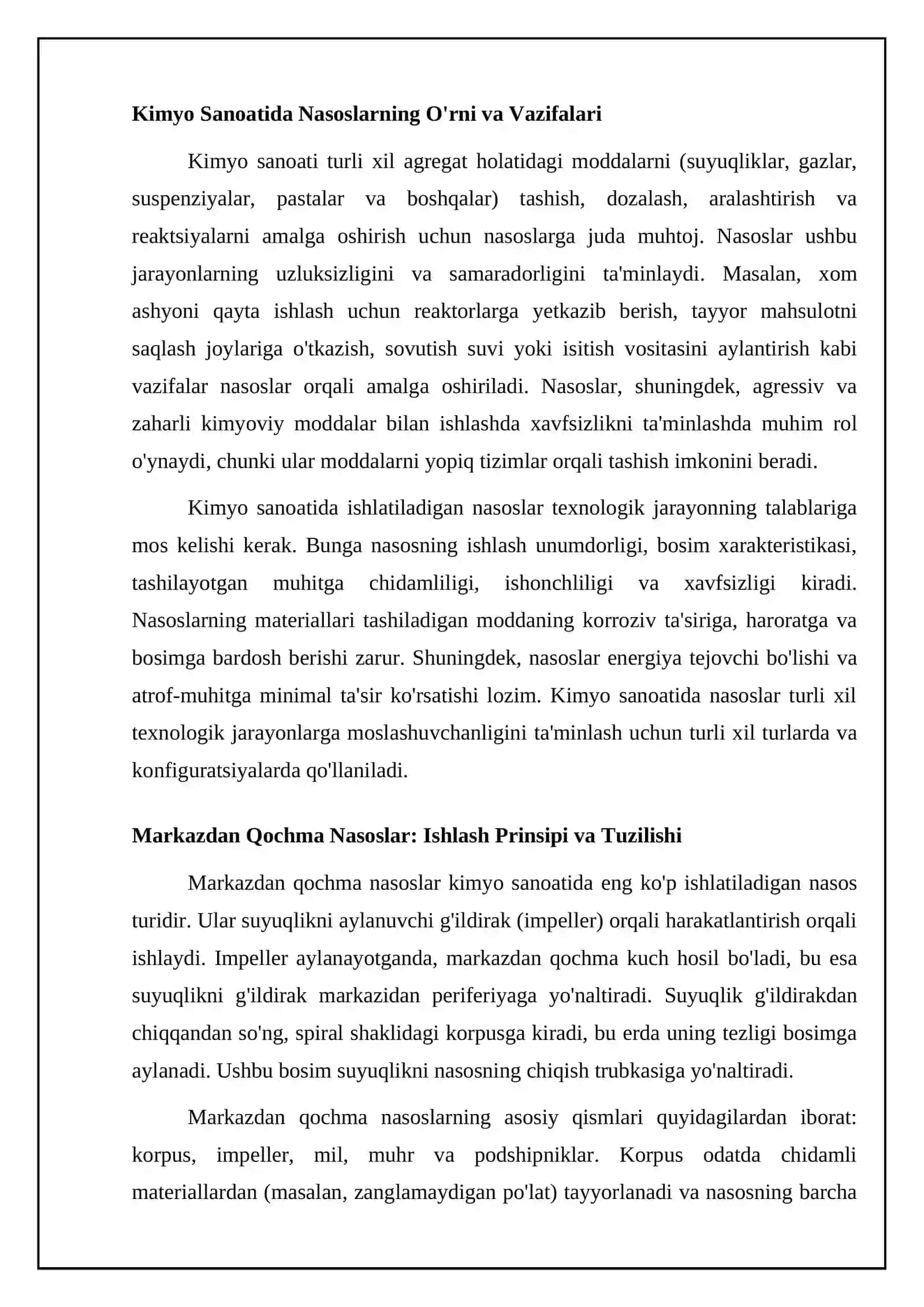 Kimyo Sanoatida Ishlatiladigan Nasoslar 4