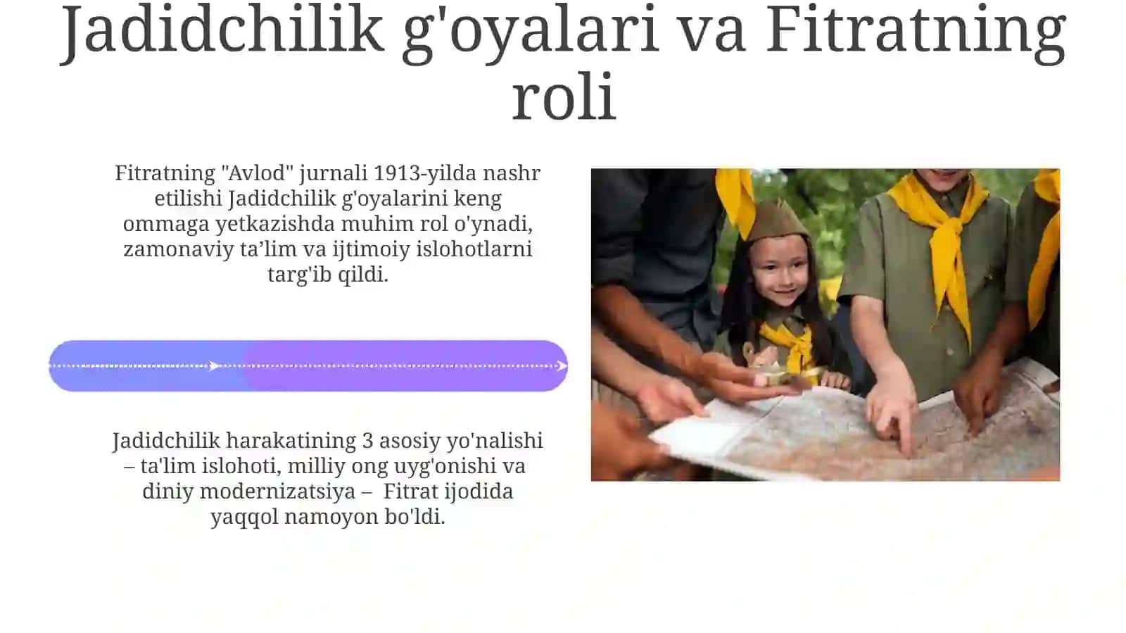 Jadidmaʼrifatparvarlarningo'lkaijtimoiy-manaviyhayotdatutganoʻrni.Fitrat 4