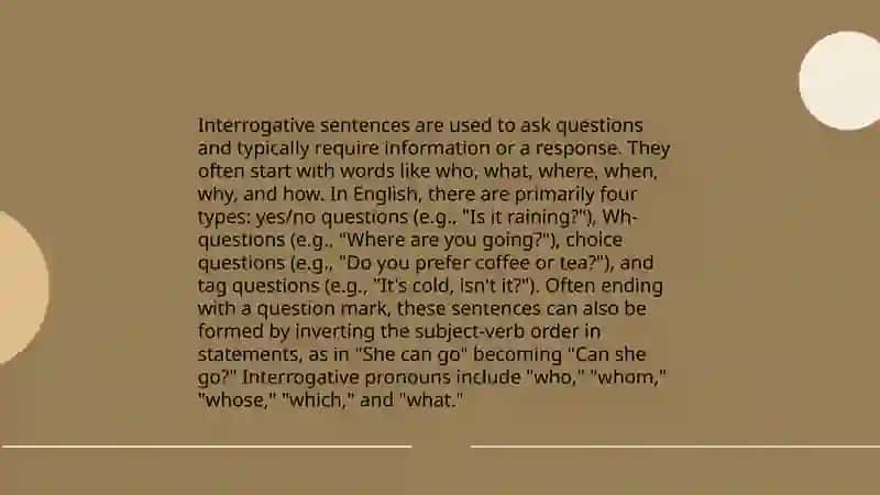 Types of sentences according to aim 4