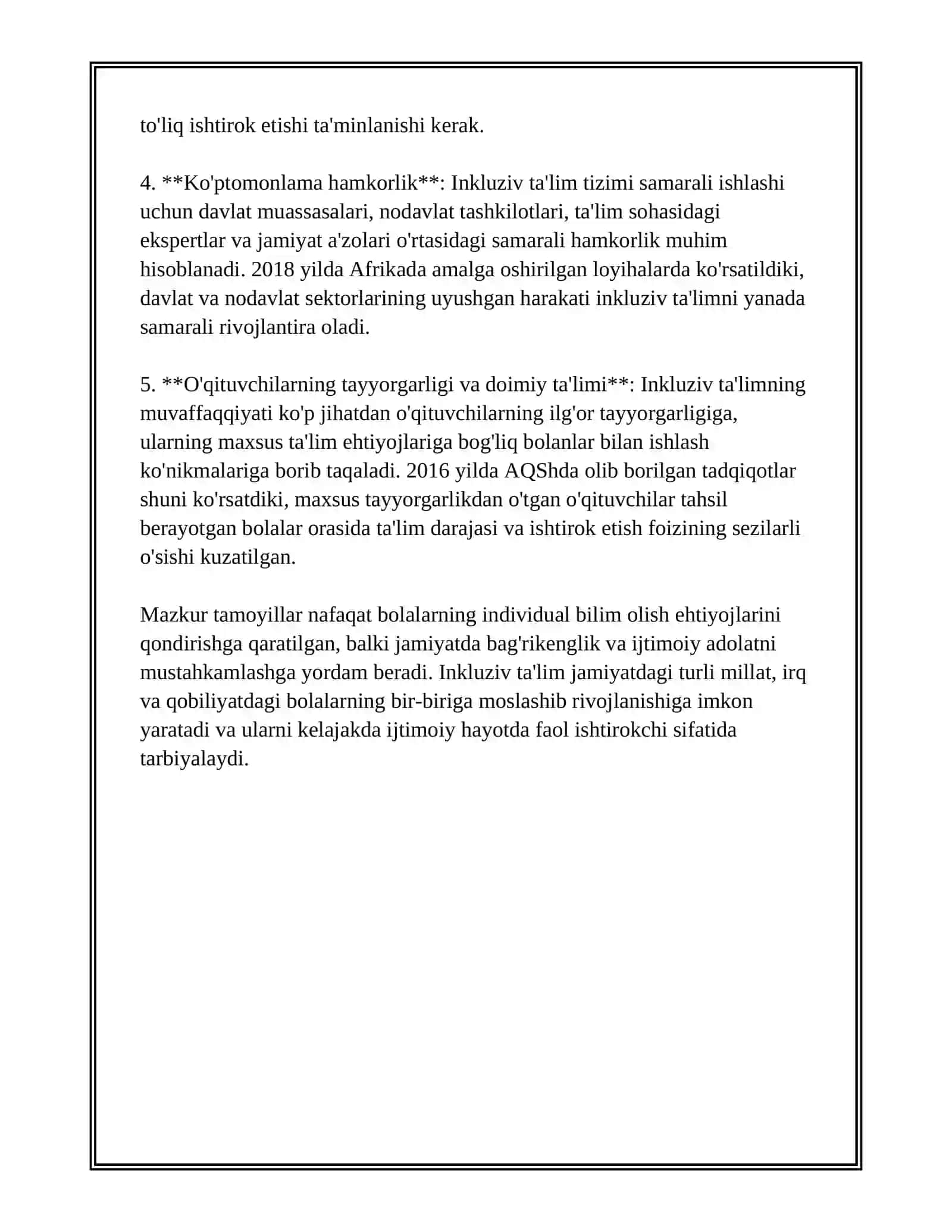 UMUMTA’LIM MAKTABLARIDA IMKONIYATI CHEKLANGAN BOLALARNI O’QITISH 4
