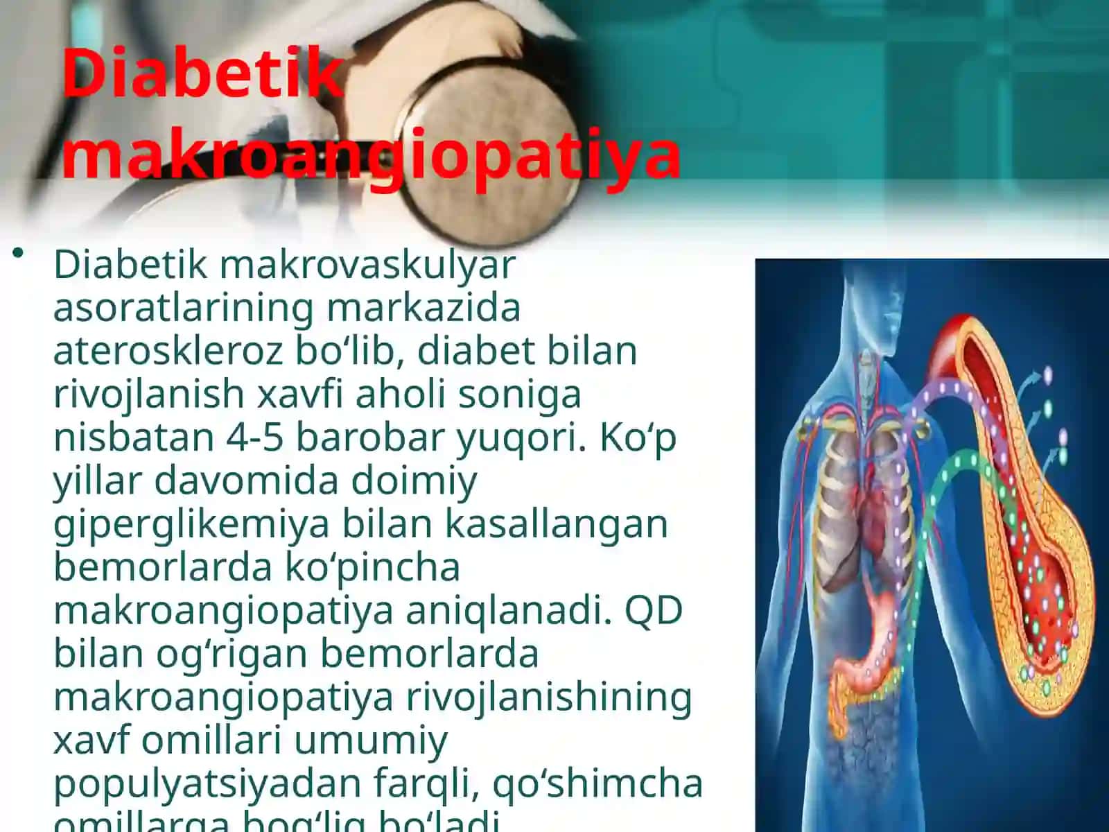 Qandli diabetning kechki asoratlari 4