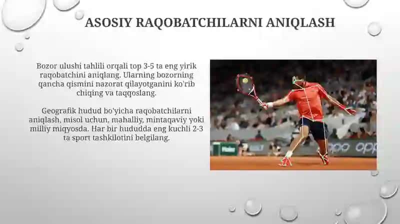 Raqobat tahlili sport marketingida 4