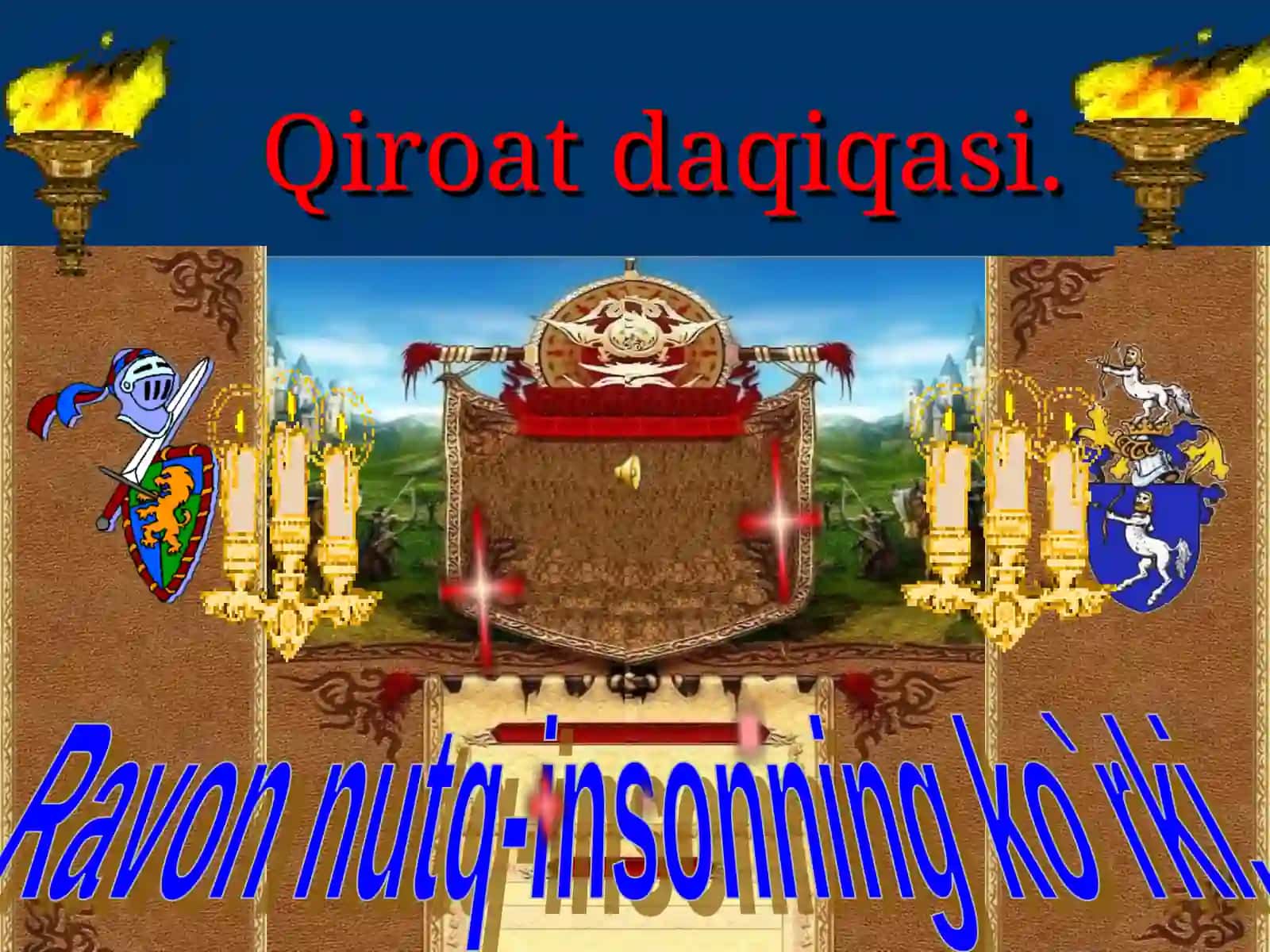 "Go`ro`g`lining tug`ilishi" dostoni bo`yicha 4