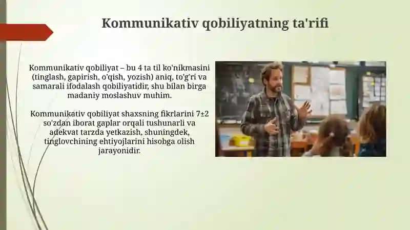 O'qituvchining kommunikativ qobiliyati 4