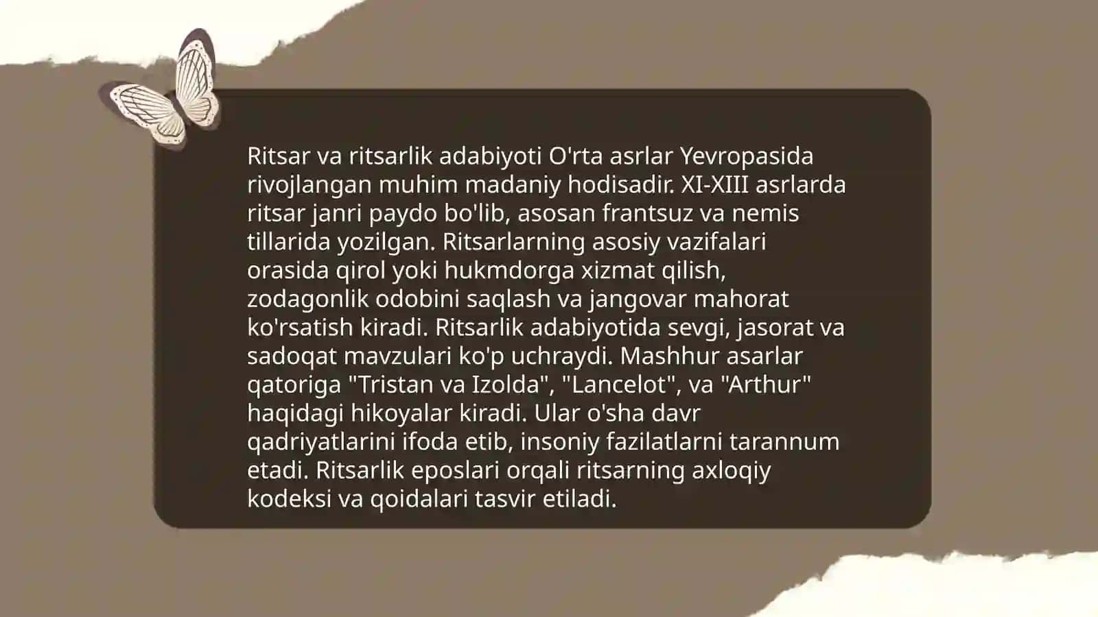 O'rta asrlar G'arb adabiyoti 4