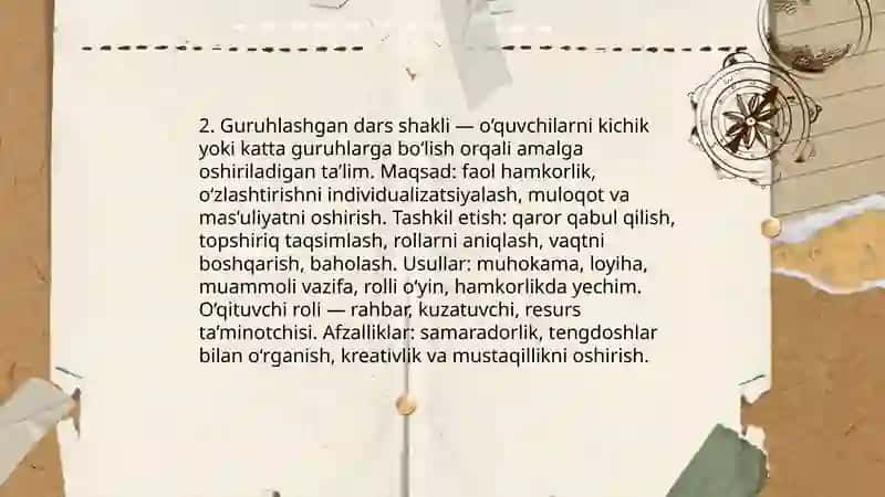 Frontallashgan dars shakli 4