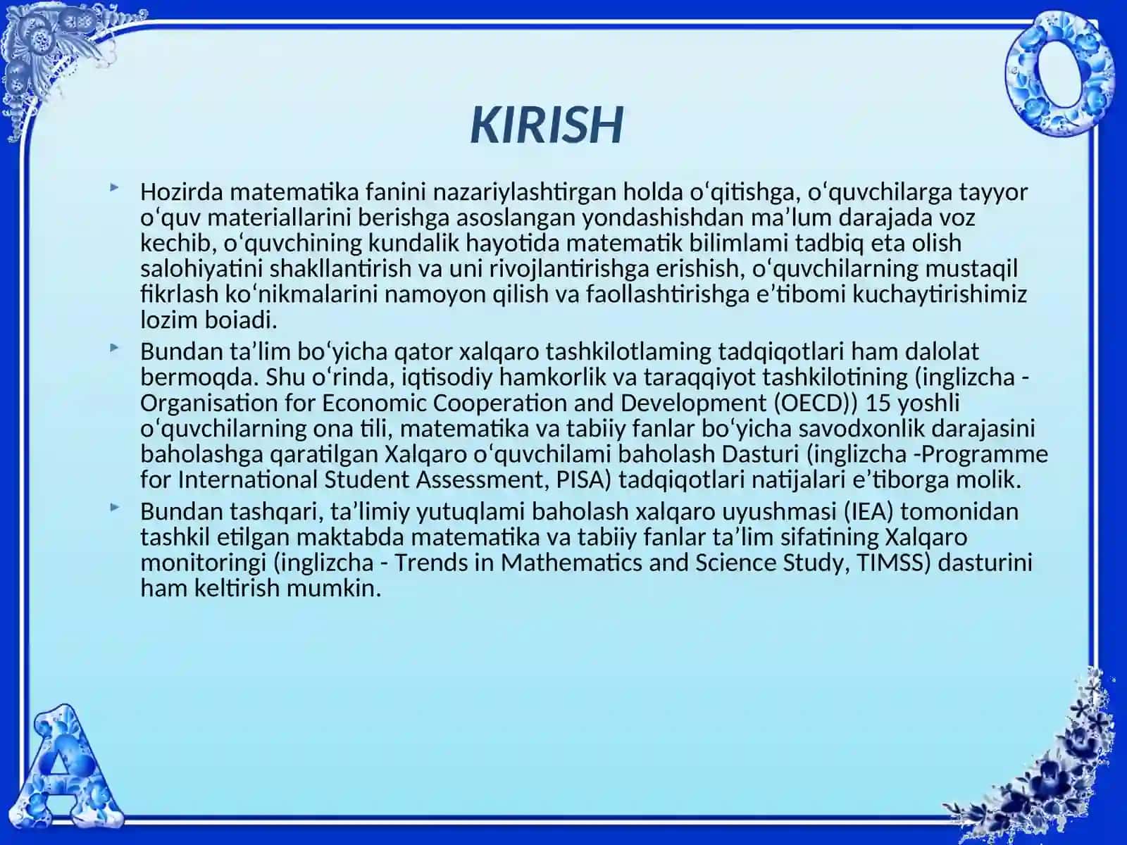 Boshlang'ich sinf o'quvchilarini arifmetik amallar yechishga o'rgatish usullari 4