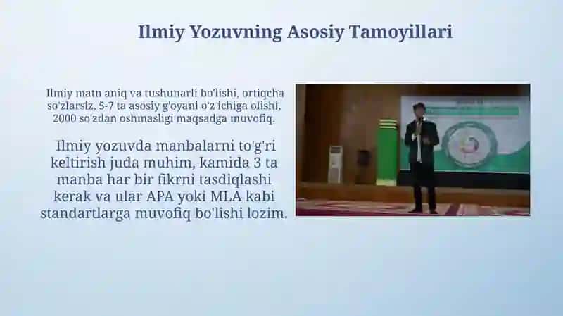 Ilmiy Yozuvning Asosiy Tamoyillari 4