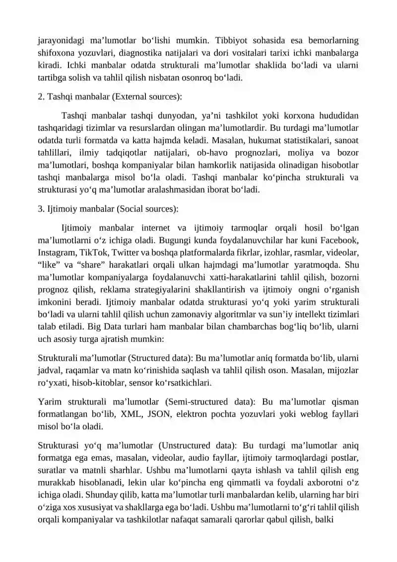 Katta ma’lumotlar (Big data) 4