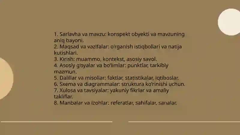 Konspekt yozish 4