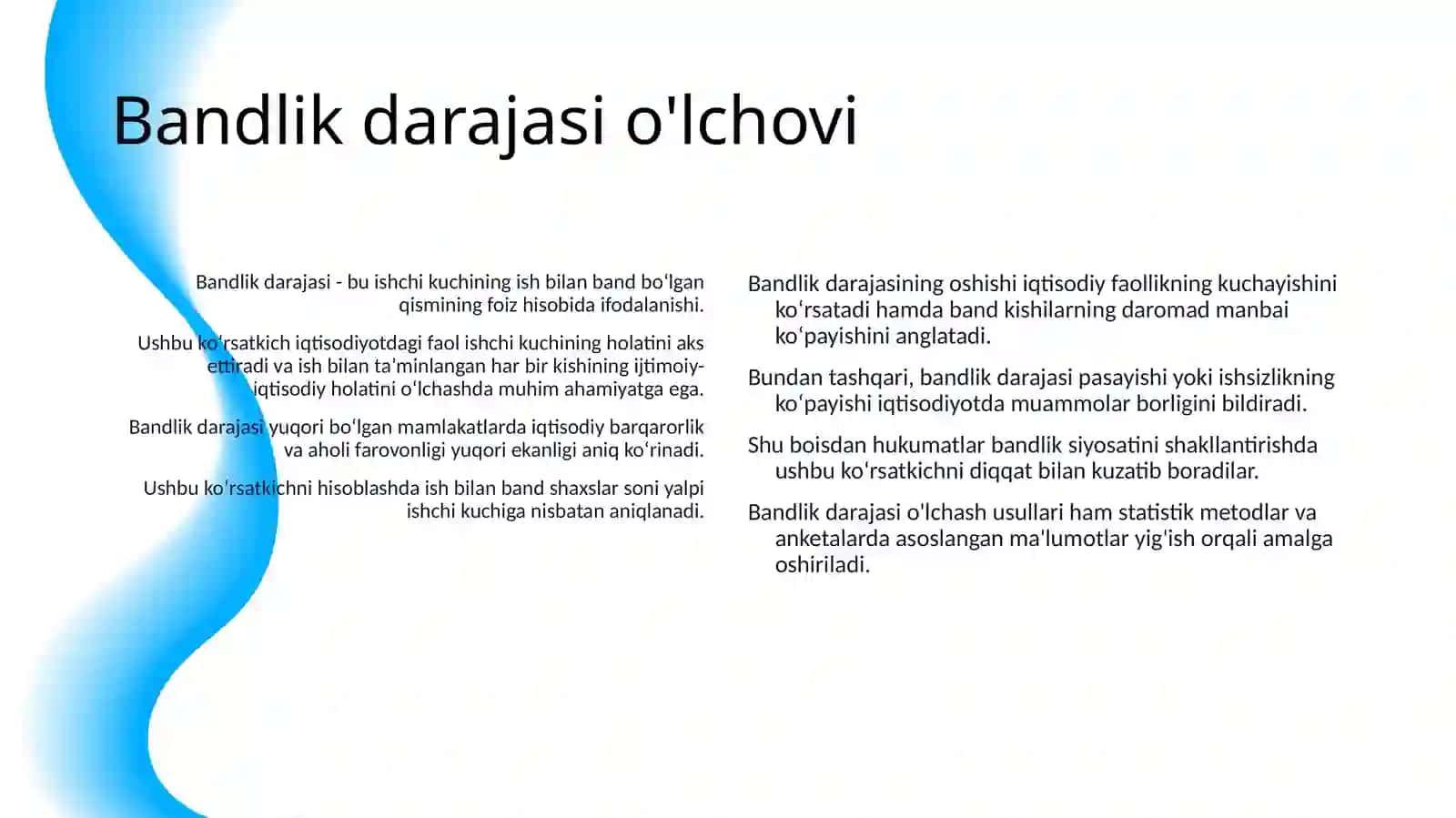 YALPI ISHCHI KUCHI UNING BANDLIGI VA ISHSIZLIK 4