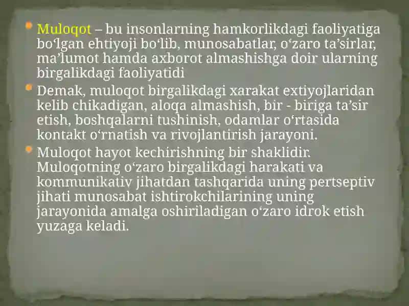 Muloqot va kommunikatsiya jarayoni 4