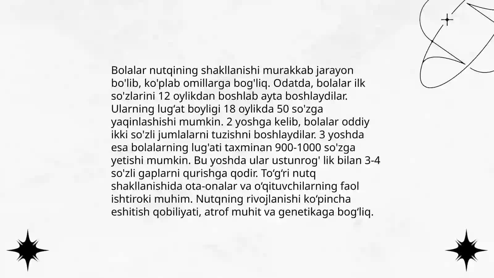 Turli yosh davrlarida nutq faoliyatining rivojlanishi 4
